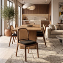 Masif Ahşap Hazeranlı Yemek Sandalyesi - Deco114
