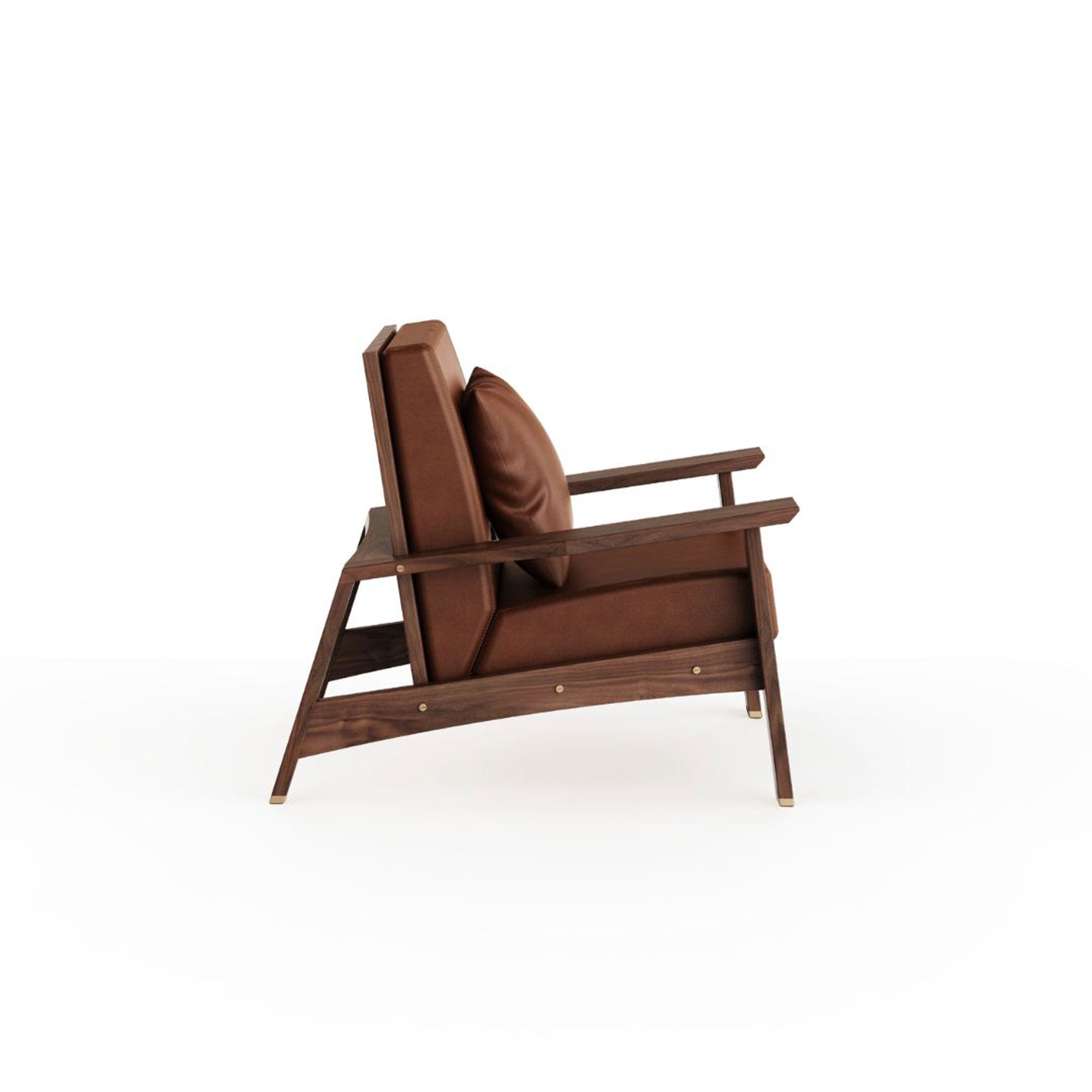 Wooden Armchair - Akita Series, Walnut