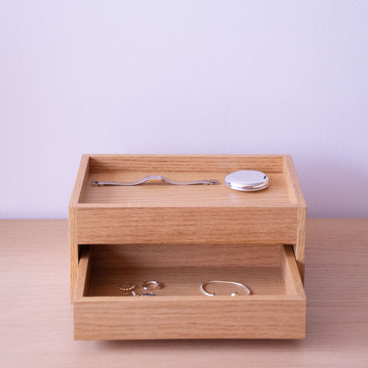 Paramaribo Meşe Organizer Takı Kutusu