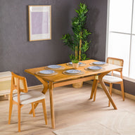 Aira Dikdörtgen Yemek Masası-Yemek Masası-Furnirem-Medium-Ceviz-NowShopFun