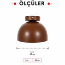 Maui Medium Aplik Kahverengi-Aplik-Lumiana-NowShopFun