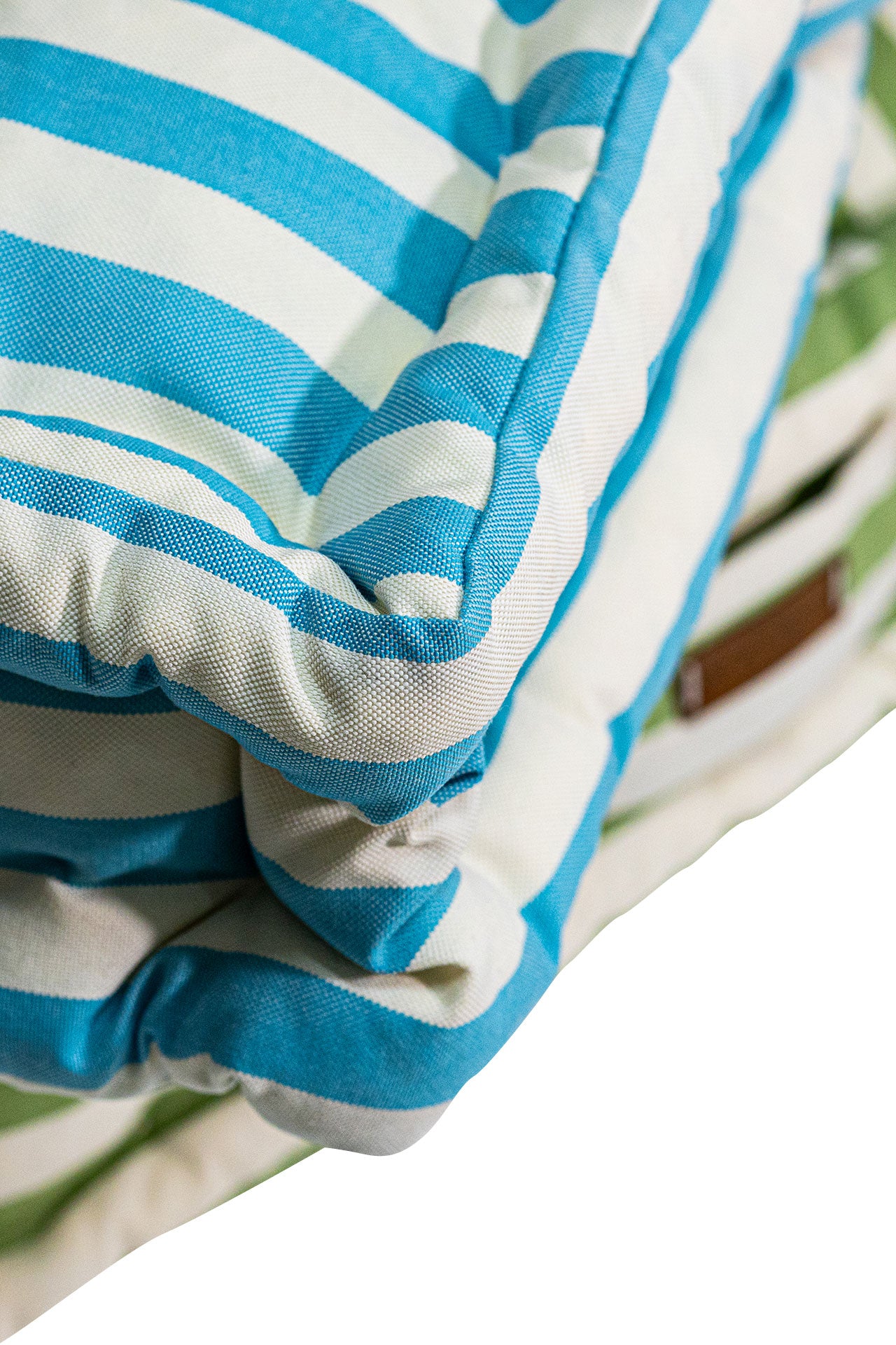 Mavi Beyaz Çizgili Bisküvi Minder