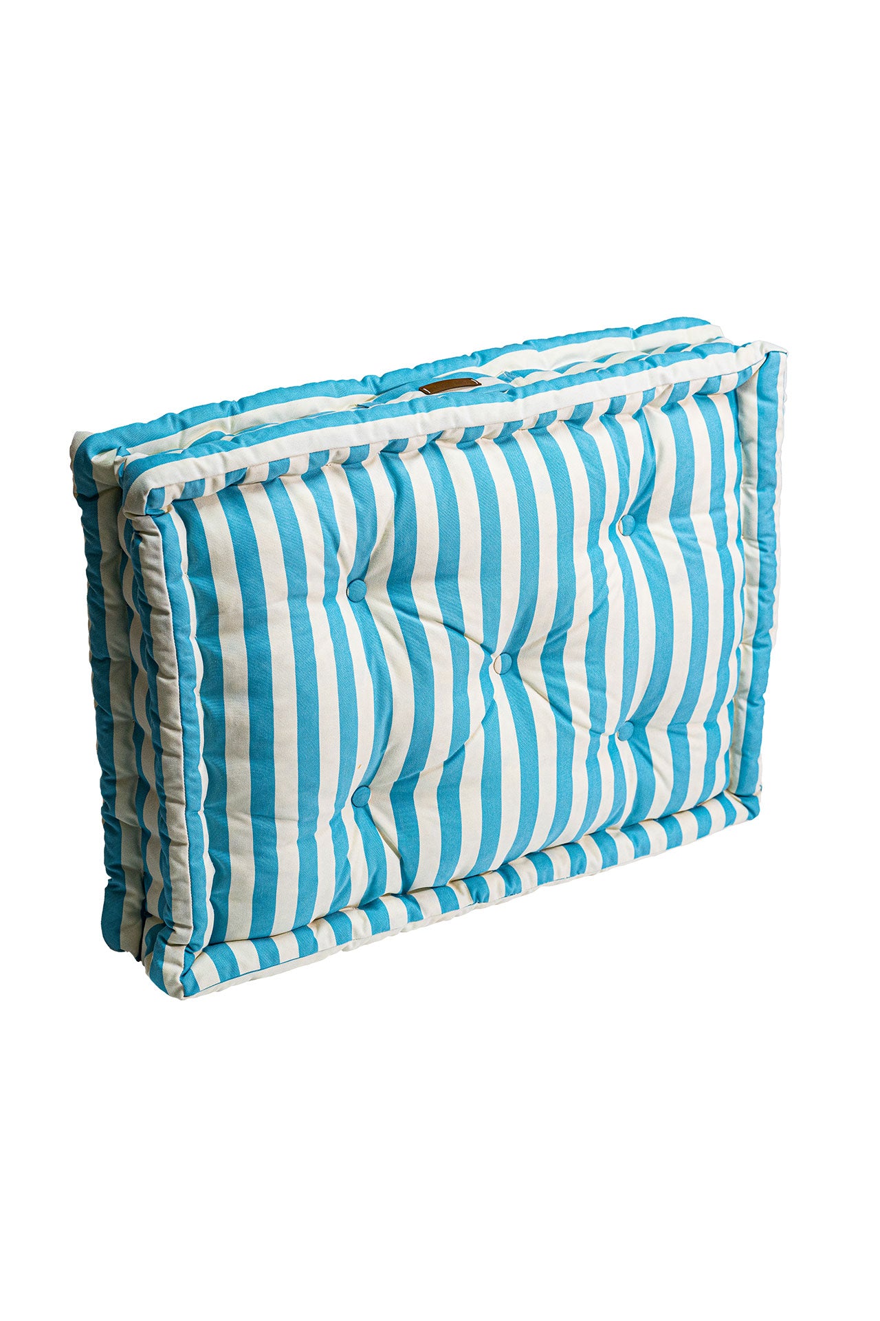 Mavi Beyaz Çizgili Bisküvi Minder
