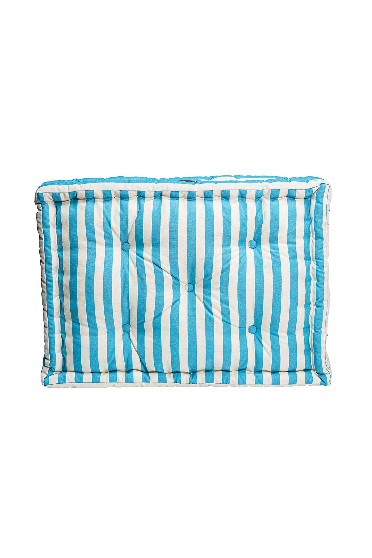 Mavi Beyaz Çizgili Bisküvi Minder