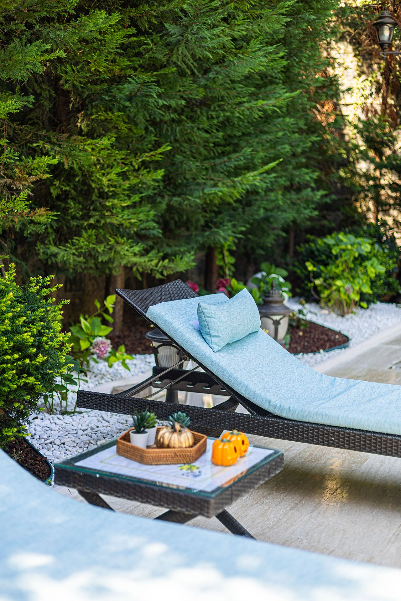 Mavi Şezlong Minderi