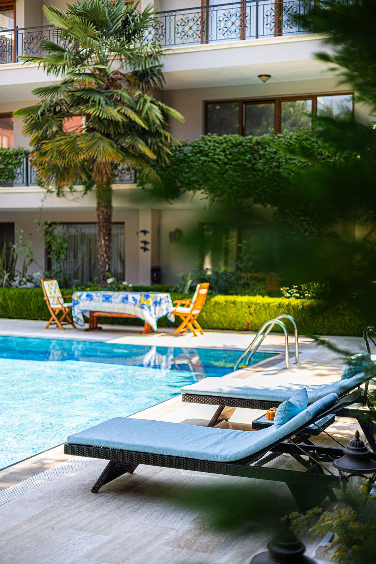 Mavi Şezlong Minderi