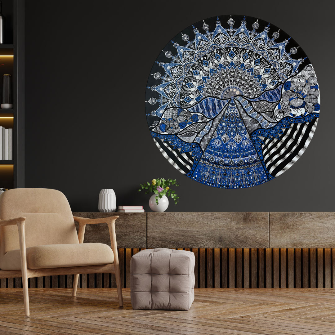 Mavi Yaz Tuval Üstü Akrilik Tablo