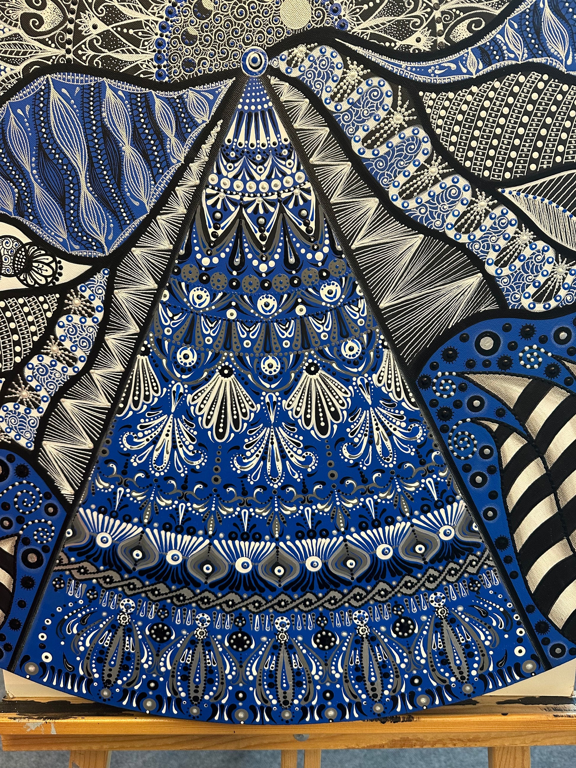 Mavi Yaz Tuval Üstü Akrilik Tablo