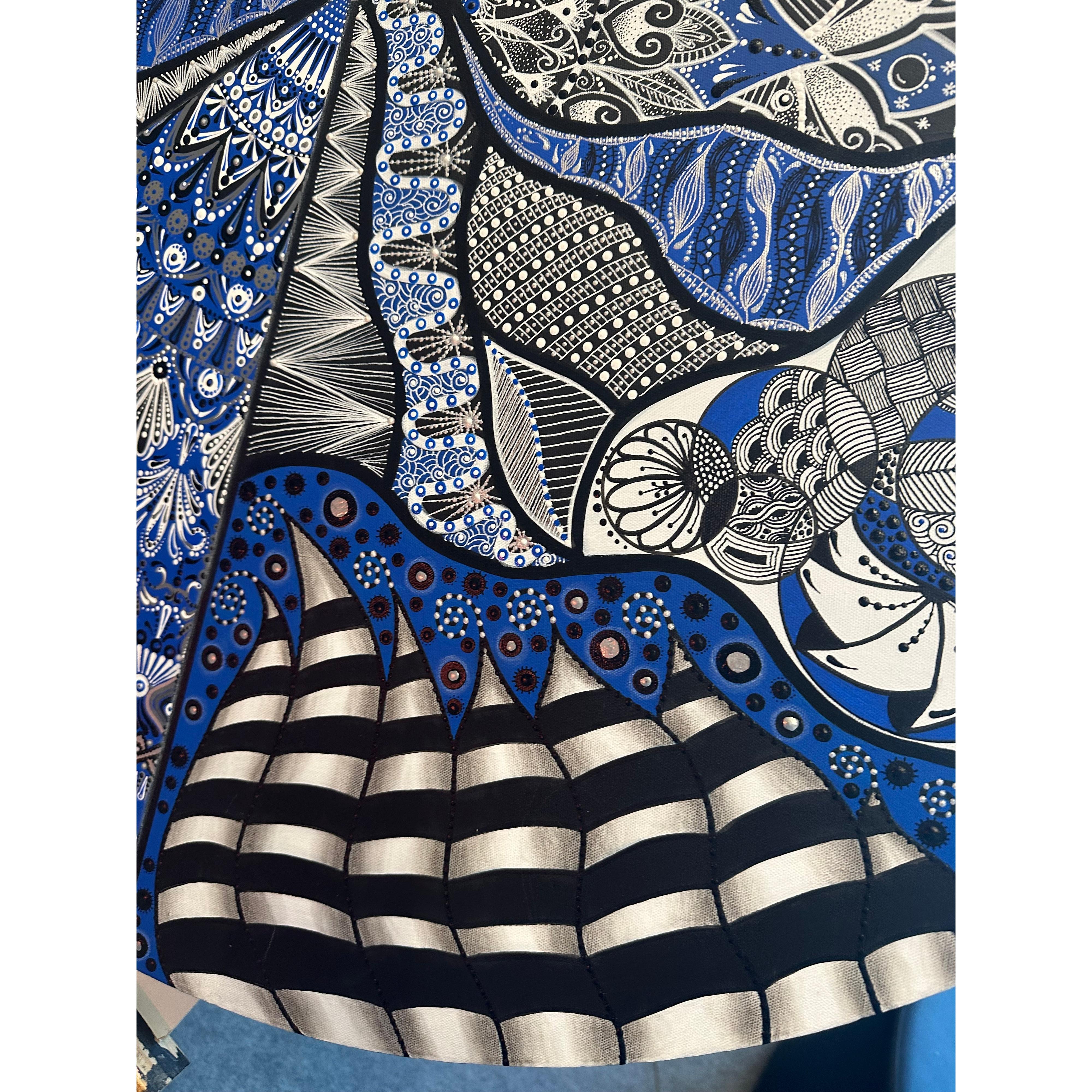 Mavi Yaz Tuval Üstü Akrilik Tablo