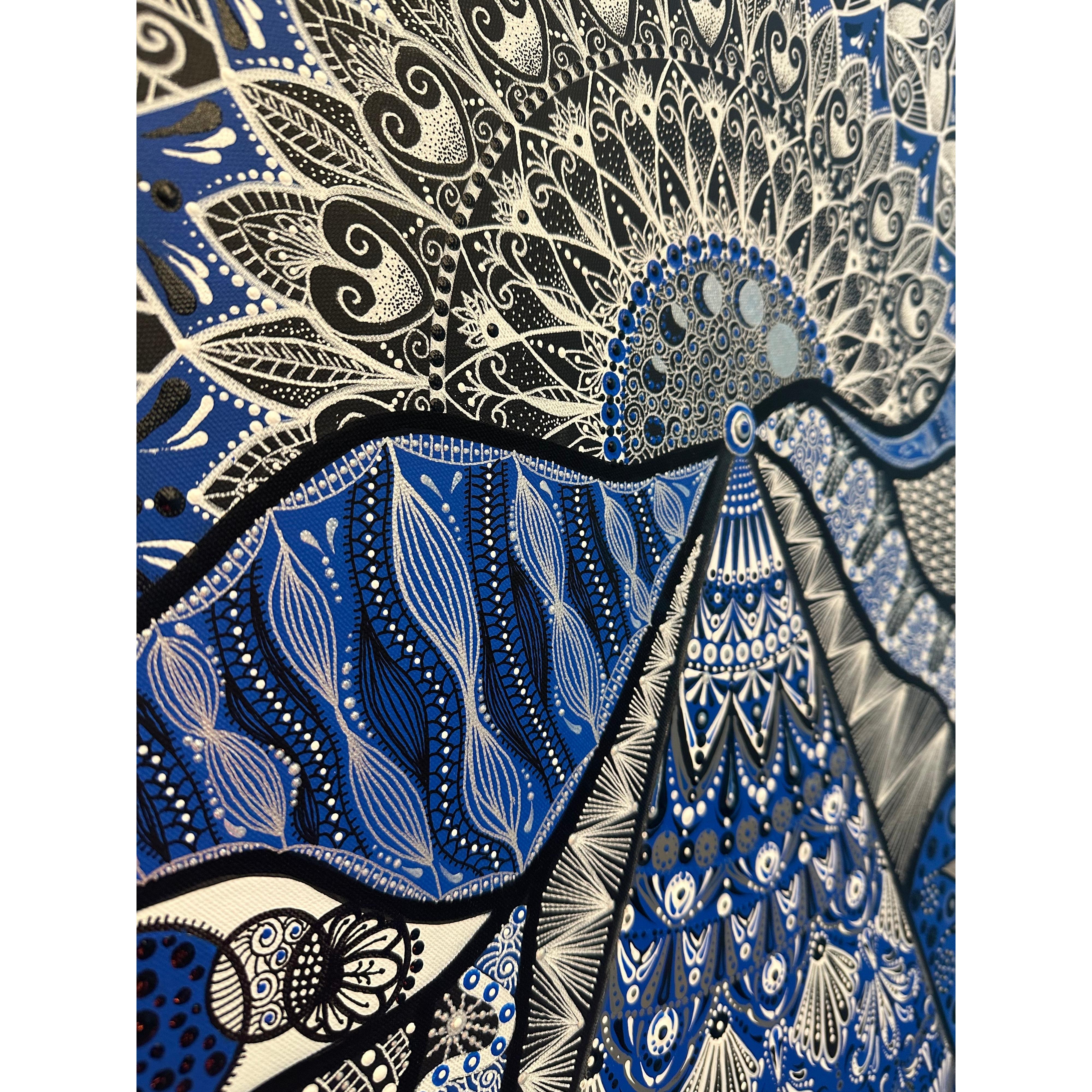 Mavi Yaz Tuval Üstü Akrilik Tablo