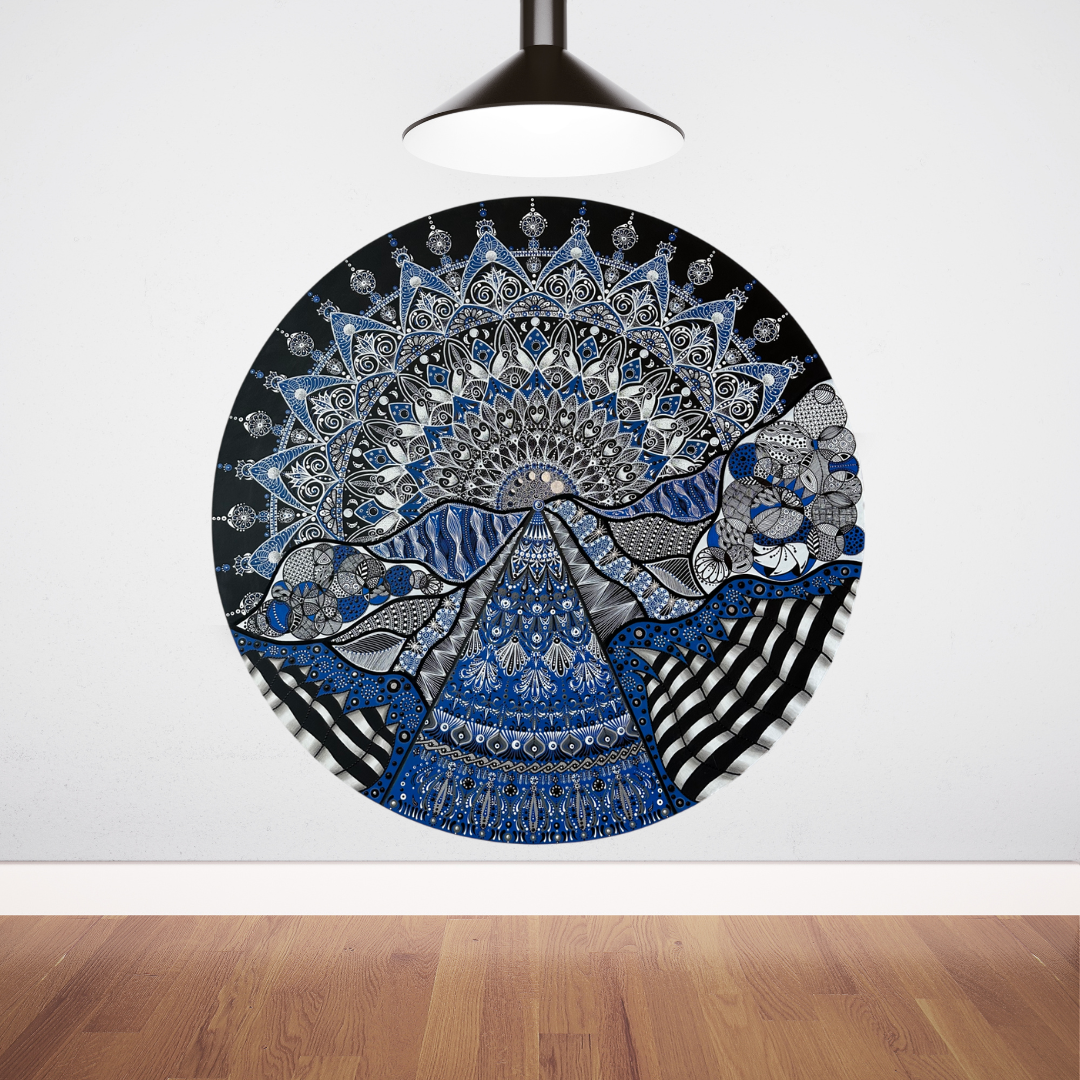 Mavi Yaz Tuval Üstü Akrilik Tablo