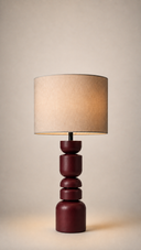 Mayfair Bordo Ahşap Abajur-Abajur-Pinot Interior-NowShopFun
