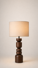 Mayfair Ceviz Ahşap Abajur-Abajur-Pinot Interior-NowShopFun