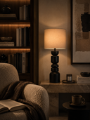 Mayfair Siyah Ahşap Abajur-Abajur-Pinot Interior-NowShopFun