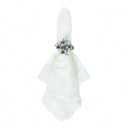 Meadow Walk Floral Peçete Halkası Karışık 4lü Set Çok Renkli-Juliska Tekstil Aksesuar-Juliska-NowShopFun