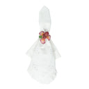 Meadow Walk Floral Peçete Halkası Karışık 4lü Set Çok Renkli-Juliska Tekstil Aksesuar-Juliska-NowShopFun