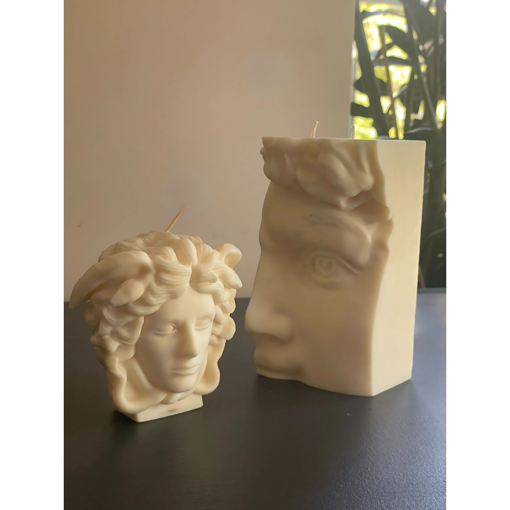 Medusa & David Heykel Mum Seti – El Yapımı Dekoratif Soya Wax
