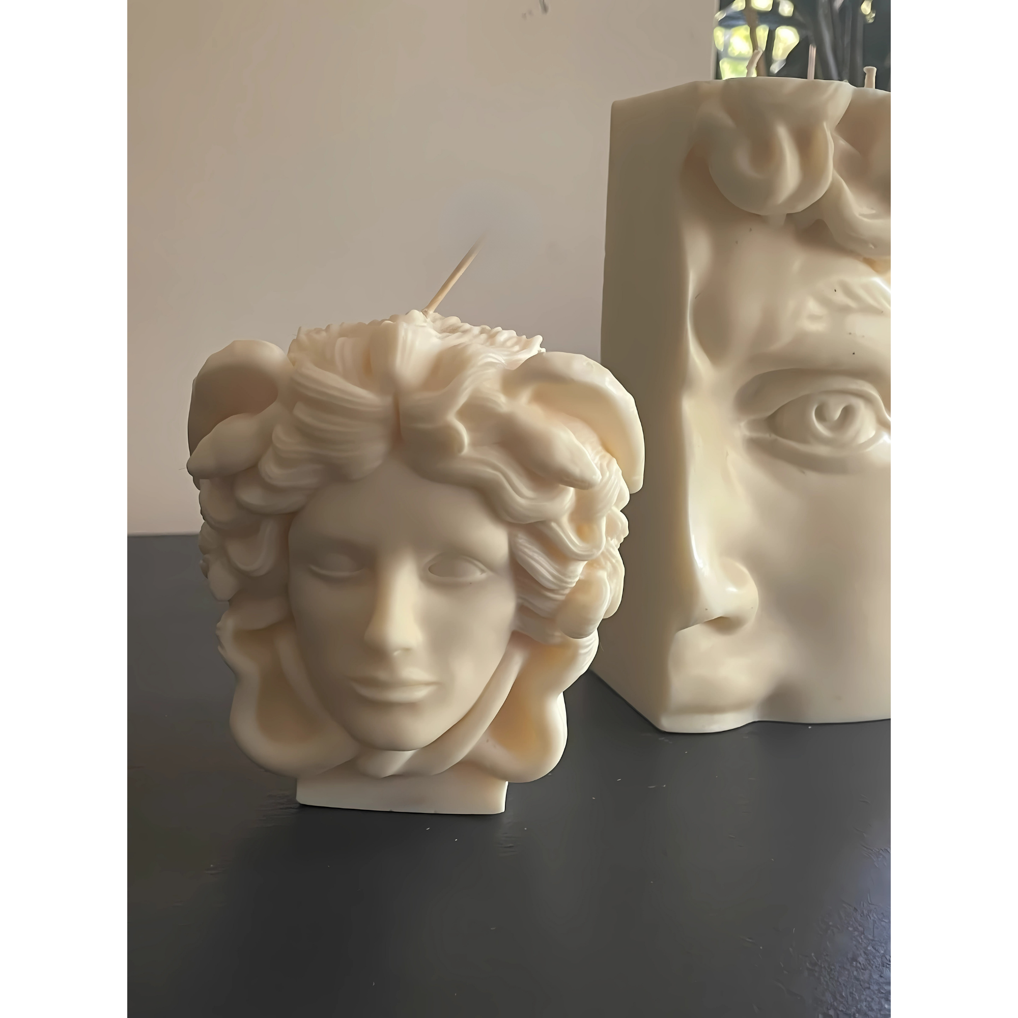 Medusa & David Heykel Mum Seti – El Yapımı Dekoratif Soya Wax