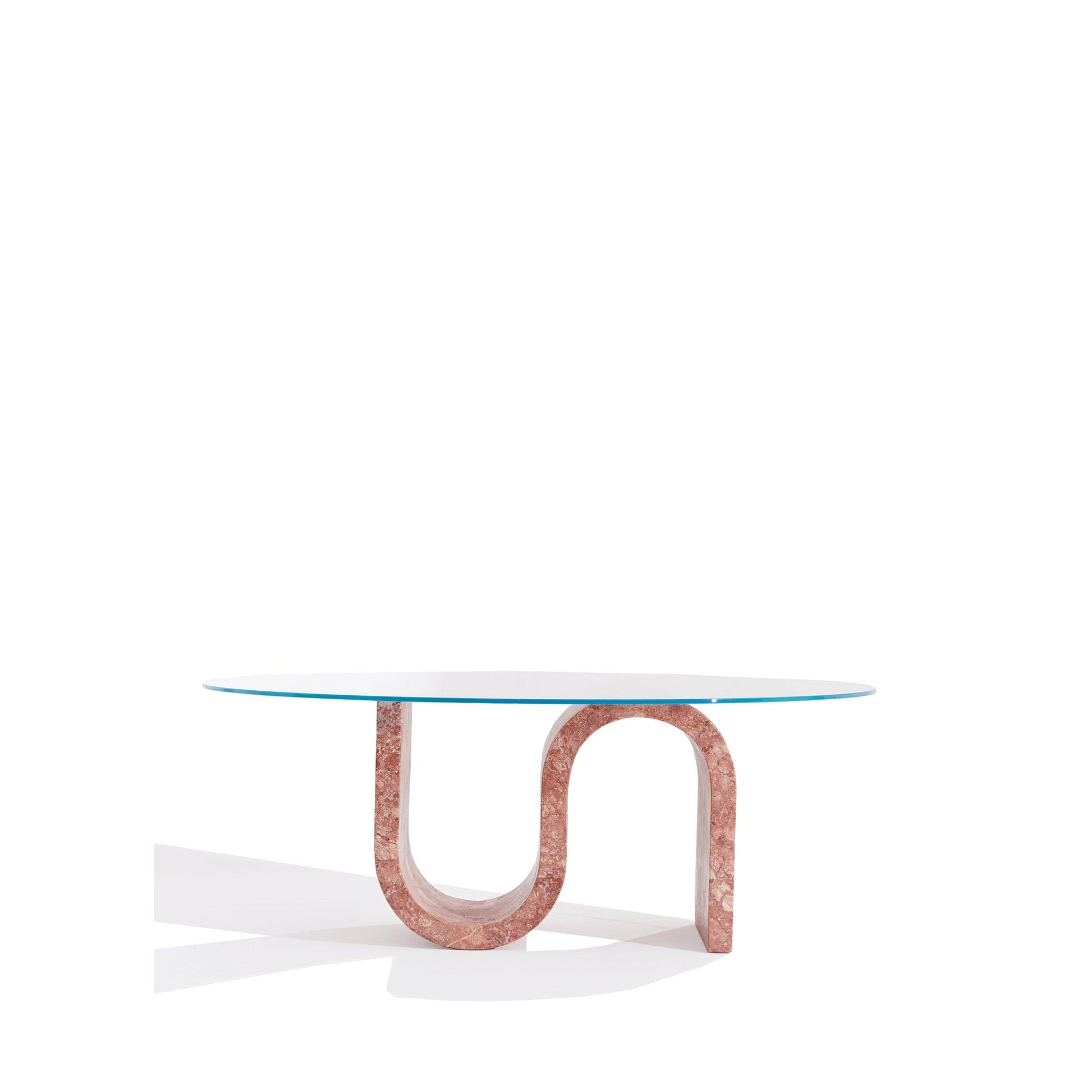 Medusa Kırmızı Traverten Orta Sehpa