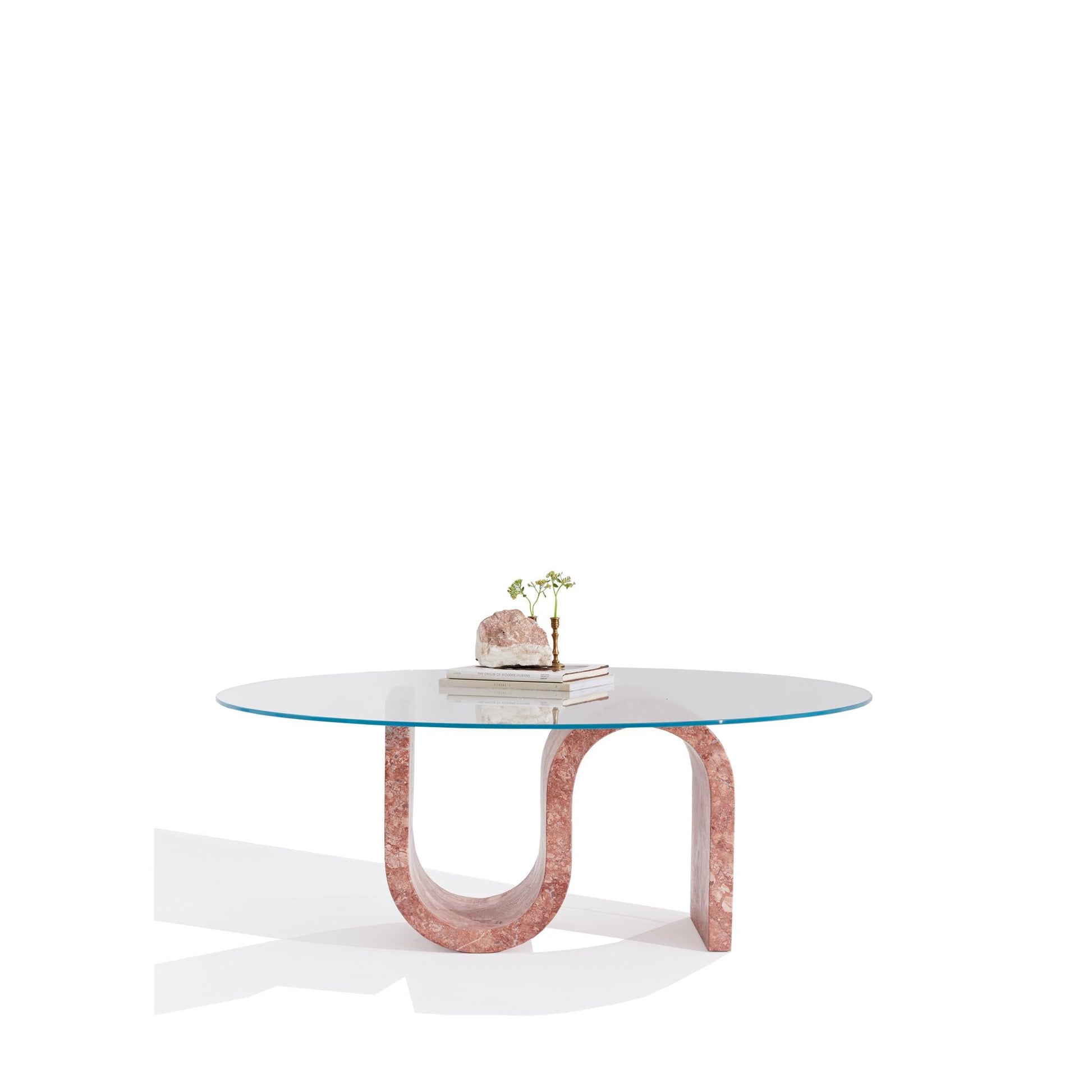 Medusa Kırmızı Traverten Orta Sehpa