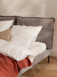 Melva Çift Kişilik Döşemeli Karyola Tedy, Bukle Döşemeli-Karyola-Innature Home-Açık Bej-140*200-NowShopFun