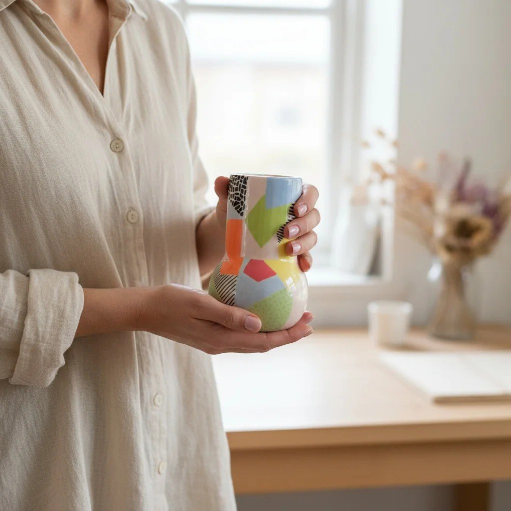 Memphis Seramik Vazo