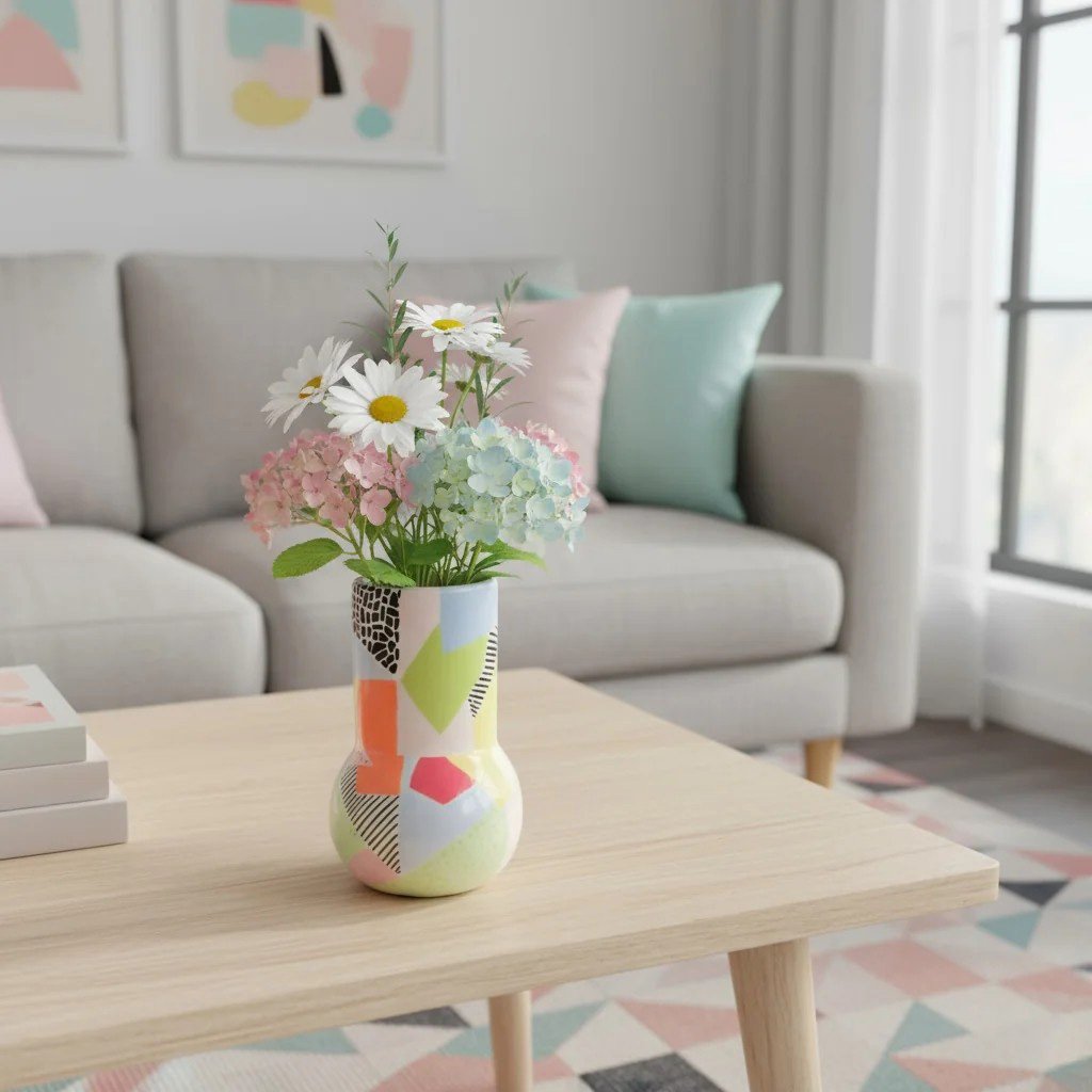 Memphis Seramik Vazo