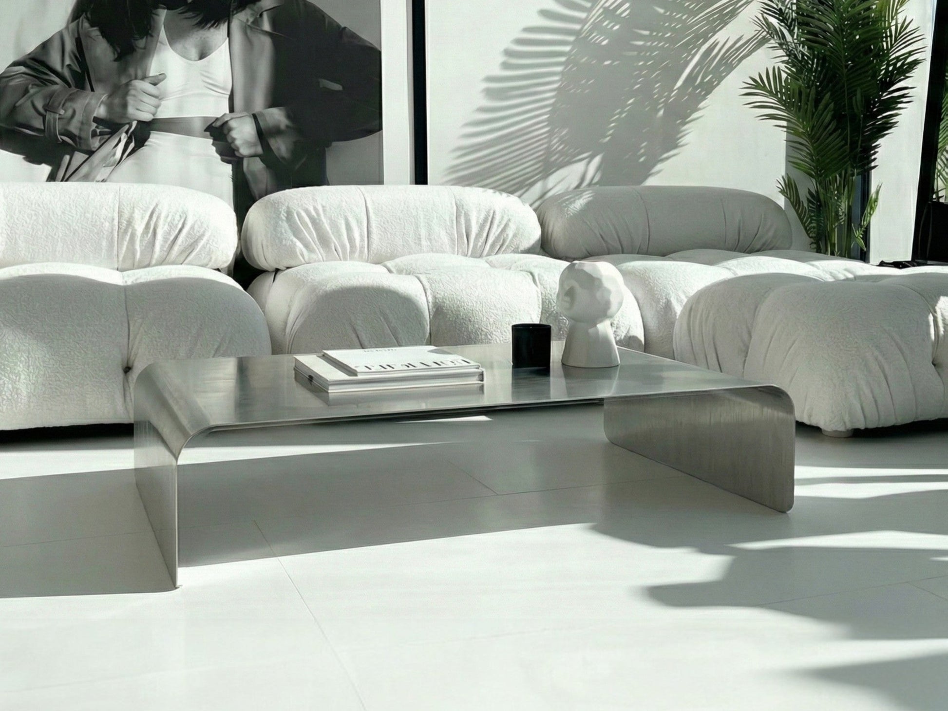 Mensa Paslanmaz Çelik Orta Sehpa-Orta Sehpa-Atolye Do-NowShopFun