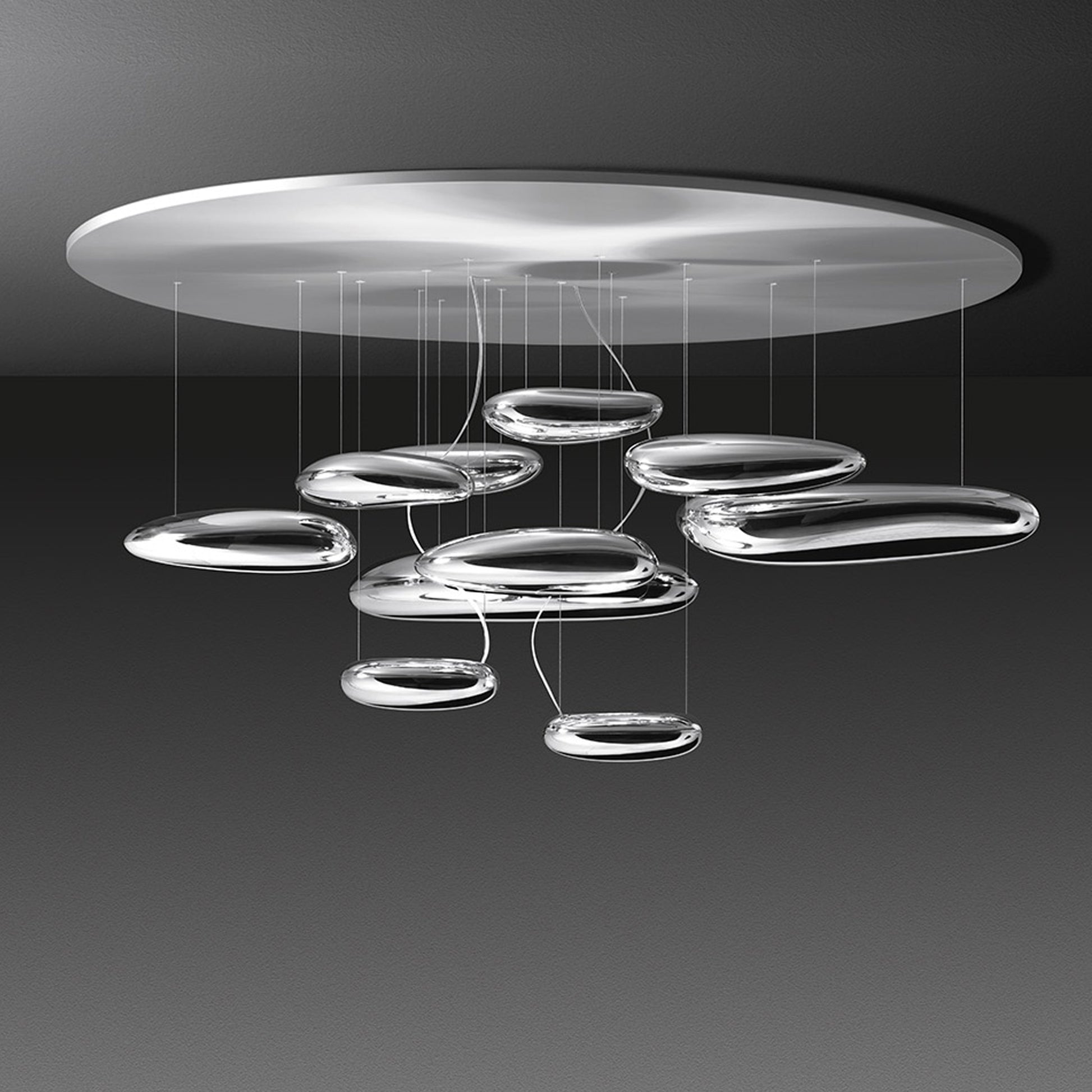 Mercury Krom Renkli LED Tavan Aydınlatması (3000K)-Avize-Artemide-NowShopFun