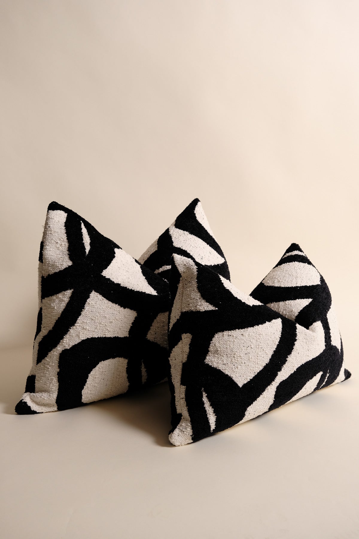 Merlin Kuş Tüyü Kırlent - Siyah Beyaz-R E M O N-40x60-NowShopFun