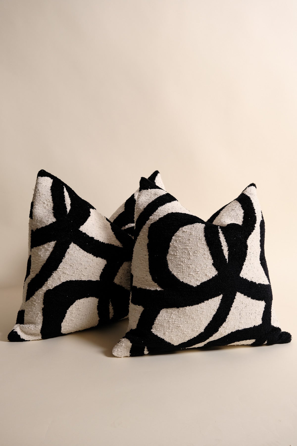 Merlin Kuş Tüyü Kırlent - Siyah Beyaz-R E M O N-40x60-NowShopFun