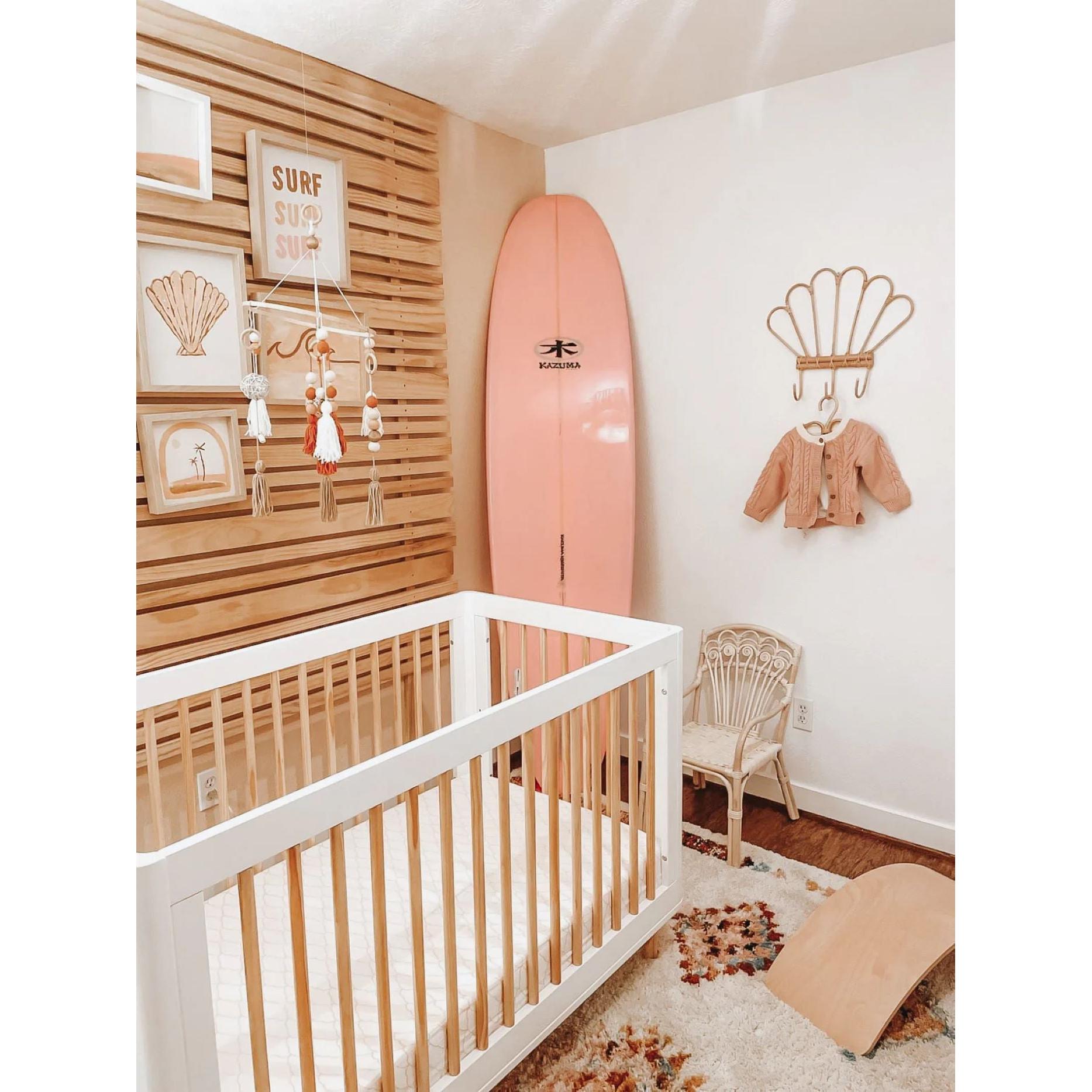 Deniz Kabuğu Rattan Askılık