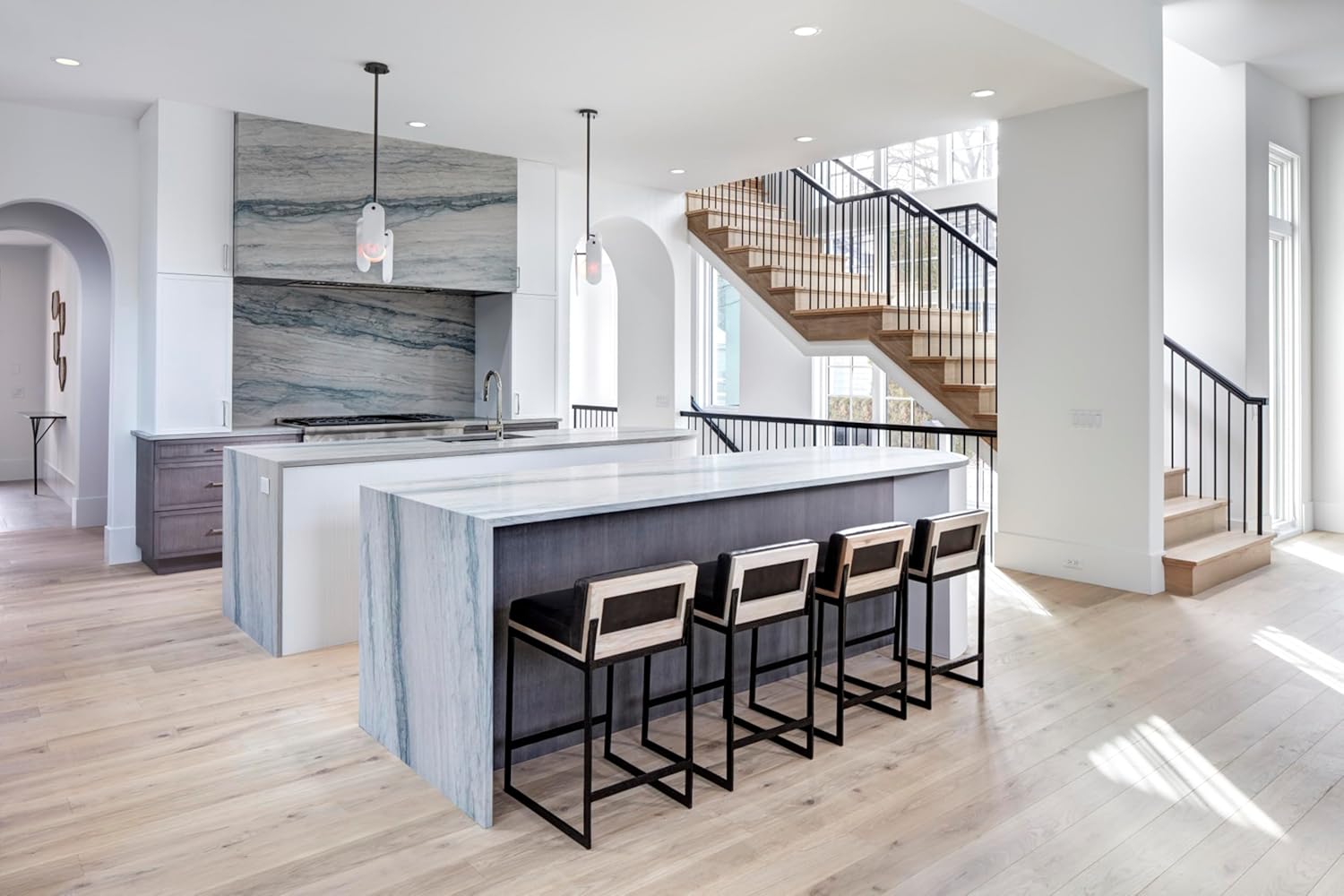 Mermer Camlı Sarkıt Avize