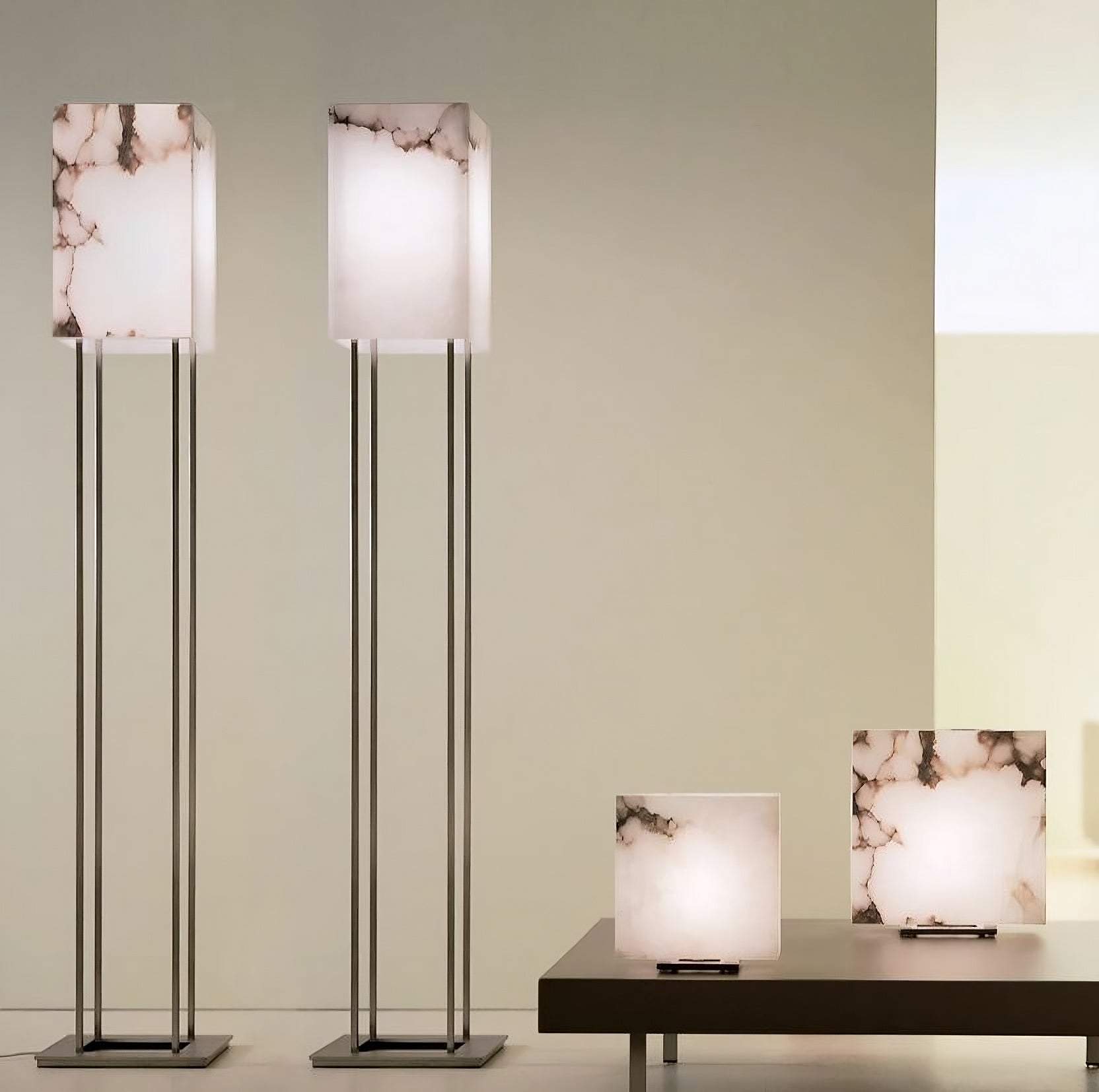 Mermer Cubic Lambader-Lambader-Tarz Aydınlatma-NowShopFun