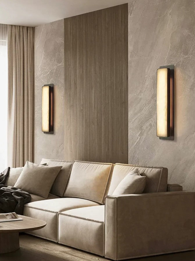 Mermer Elegant Uzun Aplik-Aplik-Tarz Aydınlatma-Siyah-NowShopFun