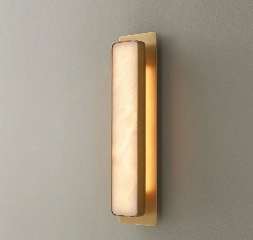 Mermer Elegant Uzun Aplik-Aplik-Tarz Aydınlatma-Siyah-NowShopFun