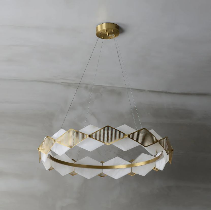 Mermer Elmas Sarkıt Avize-Avize-Tarz Aydınlatma-60cm-NowShopFun