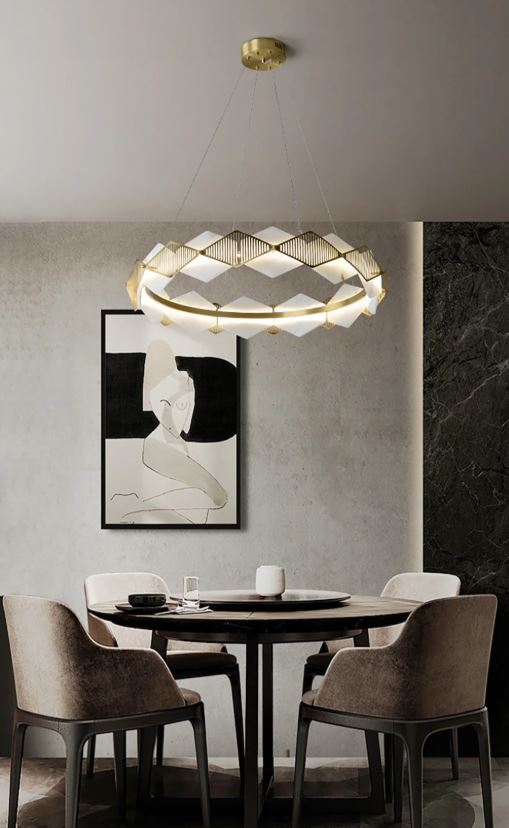 Mermer Elmas Sarkıt Avize-Avize-Tarz Aydınlatma-60cm-NowShopFun