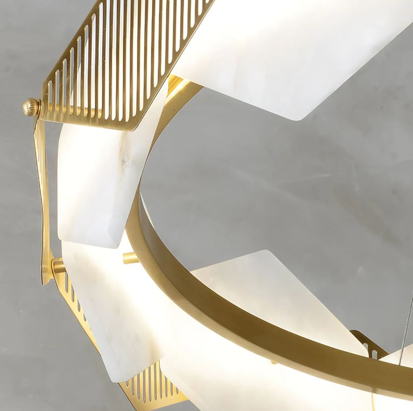 Mermer Elmas Sarkıt Avize-Avize-Tarz Aydınlatma-60cm-NowShopFun