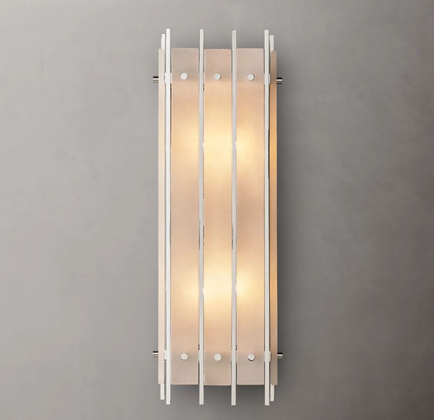 Mermer Ely Aplik-Aplik-Tarz Aydınlatma-Siyah-NowShopFun