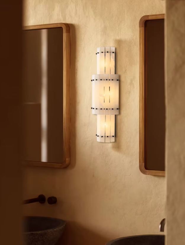 Mermer Katlı Aplik-Aplik-Tarz Aydınlatma-NowShopFun