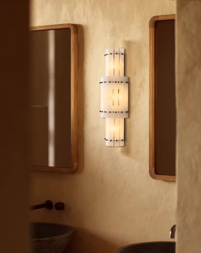 Mermer Katlı Aplik-Aplik-Tarz Aydınlatma-NowShopFun