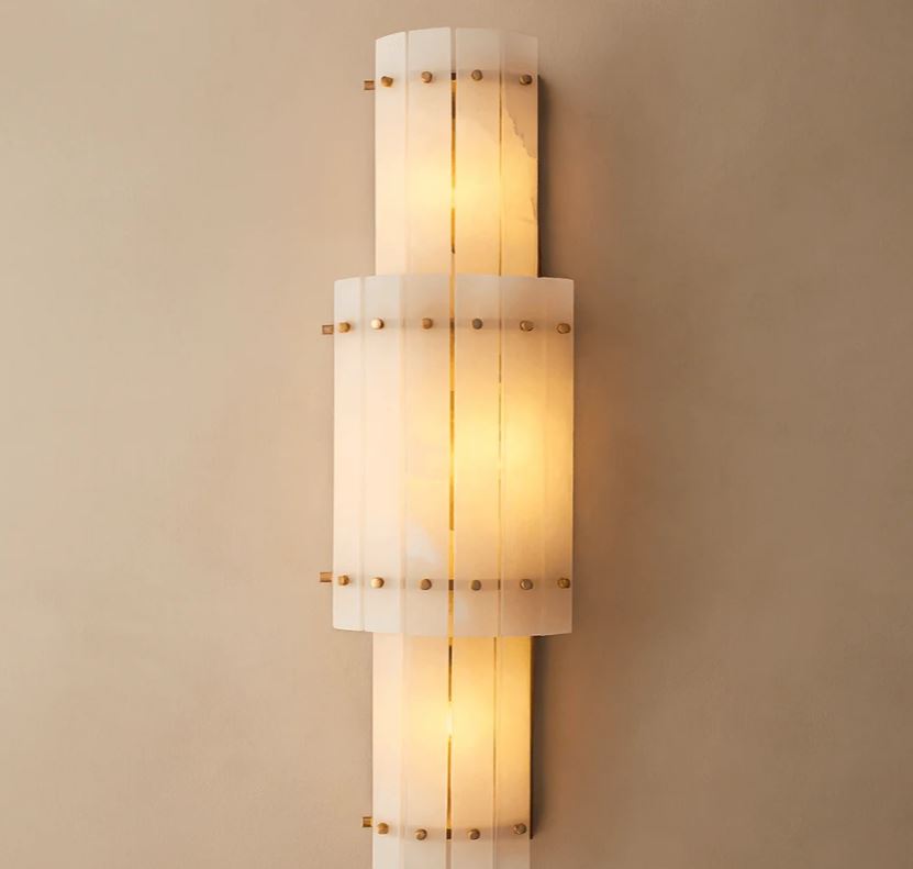 Mermer Katlı Aplik-Aplik-Tarz Aydınlatma-NowShopFun