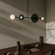Mermer Opal Camlı Avize
