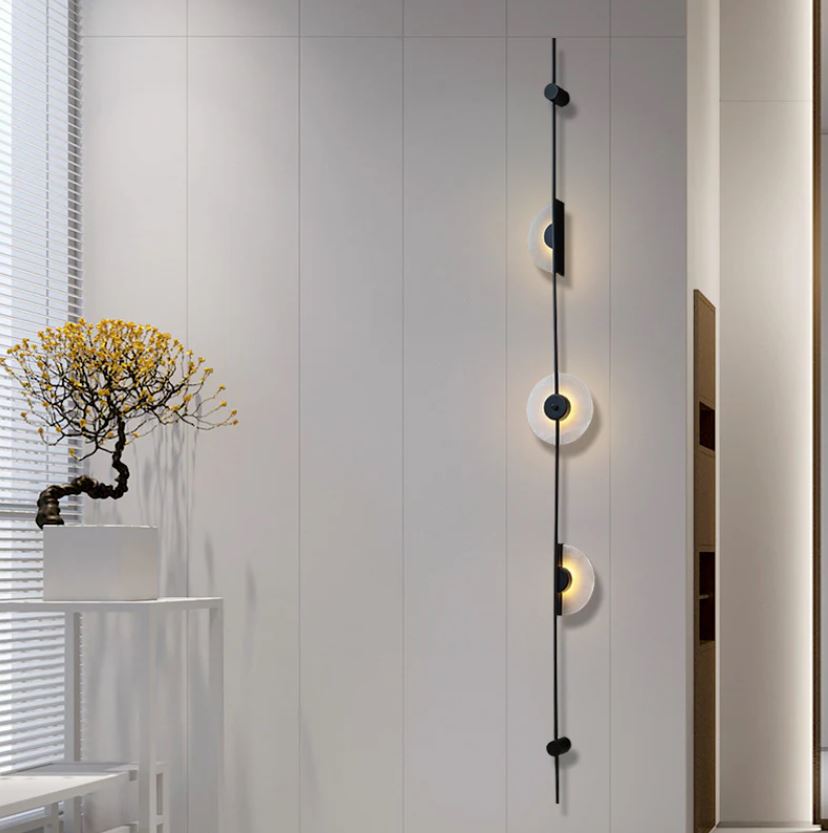 Mermer Uzun 3'lü Aplik