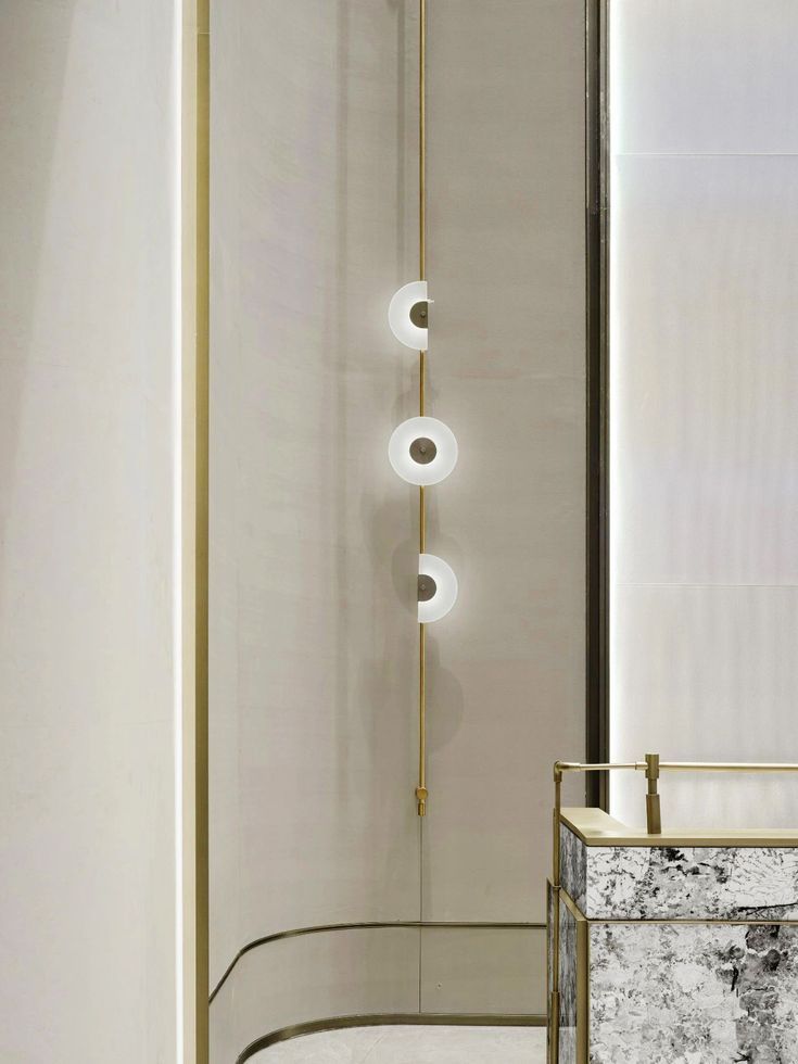 Mermer Uzun 3'lü Aplik