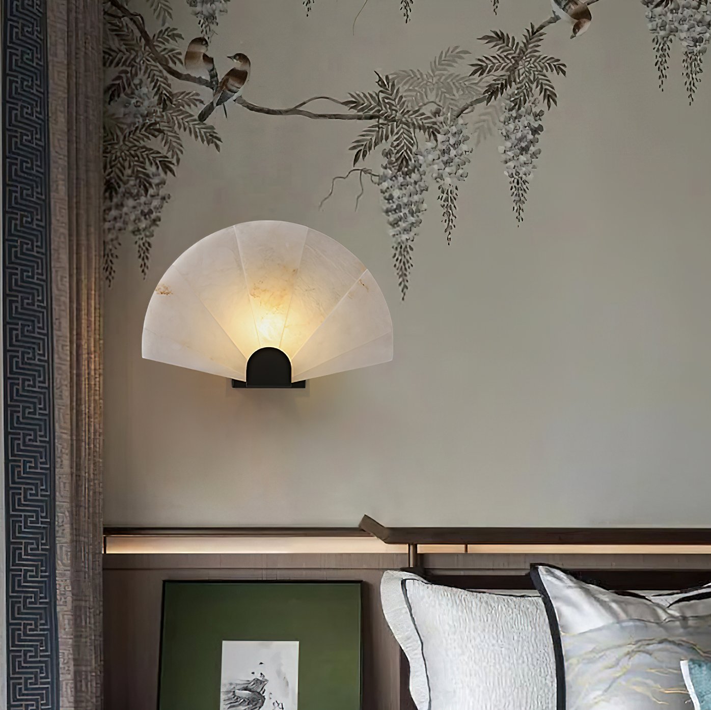 Mermer Yelpaze Aplik-Aplik-Tarz Aydınlatma-NowShopFun