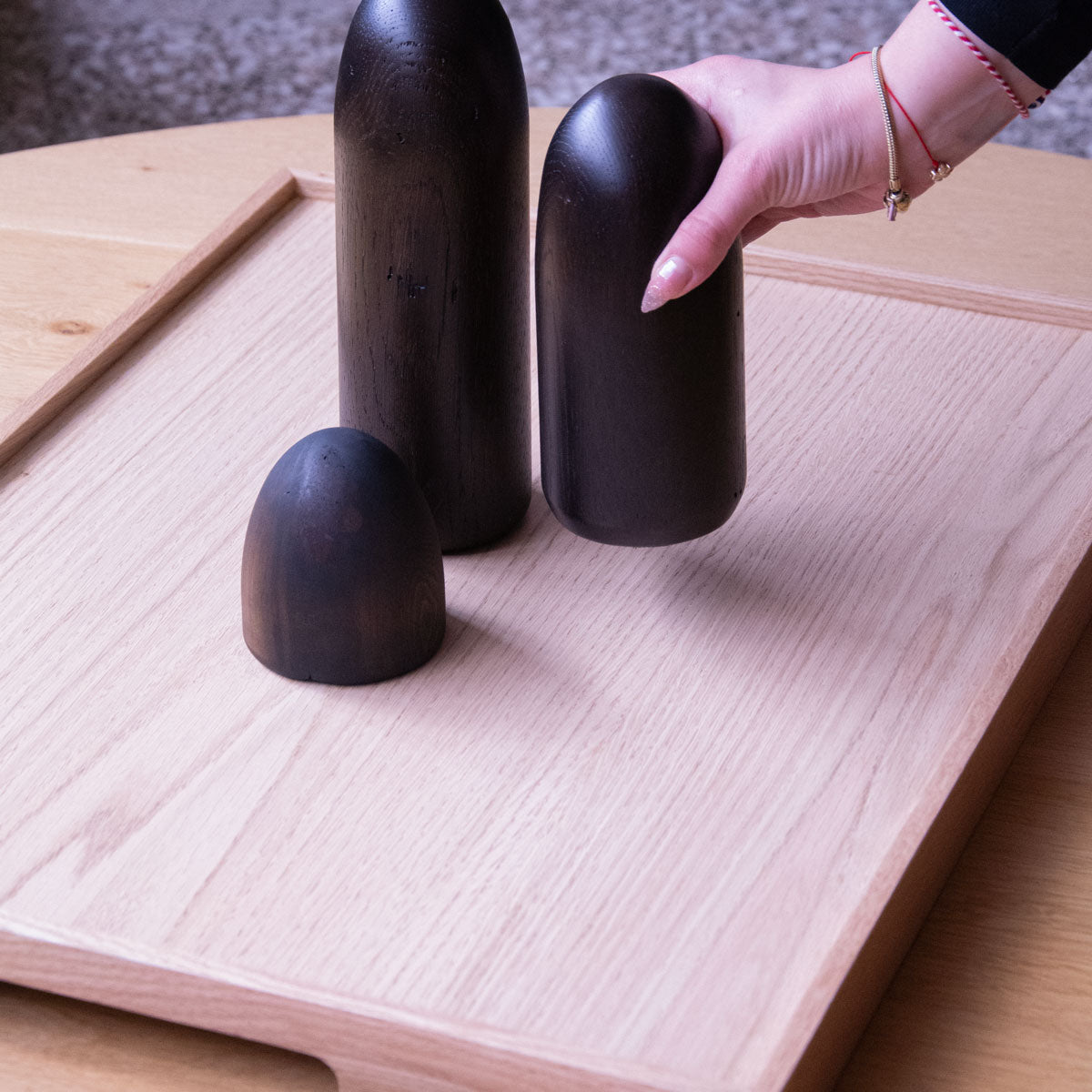 Meşe Sunum Tepsisi – EDGE Serisi, Dikdörtgen