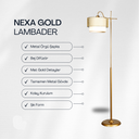 Nexa Siyah & Gold Metal Lambader