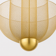 Metal Örgü Gold Sarkıt Avize-Avize-Highlight Aydınlatma-Gold-NowShopFun